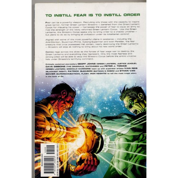 GREEN LANTERN SINESTRO CORPS WAR TPB, First Printing, DC Comics - Picture 2 of 2